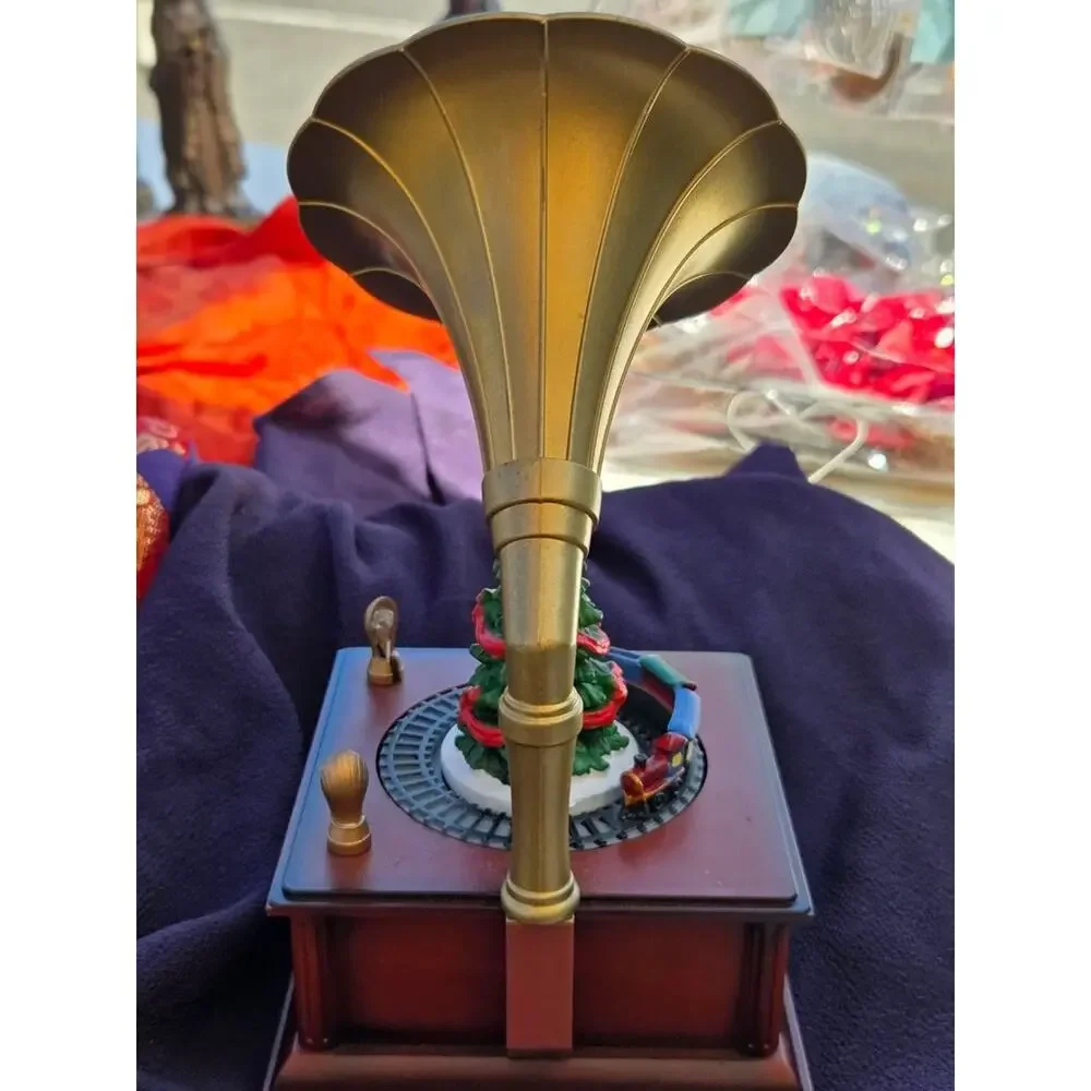 Animated Christmas Train Phonograph by Nature's Mark